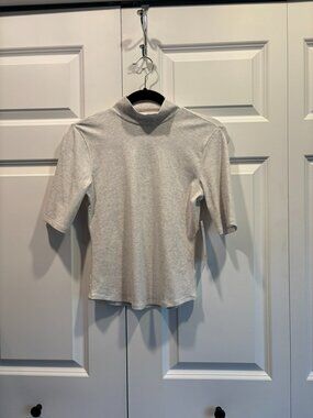 Athleta Signature Rib Elbow Sleeve Tee-   Brand new with tags